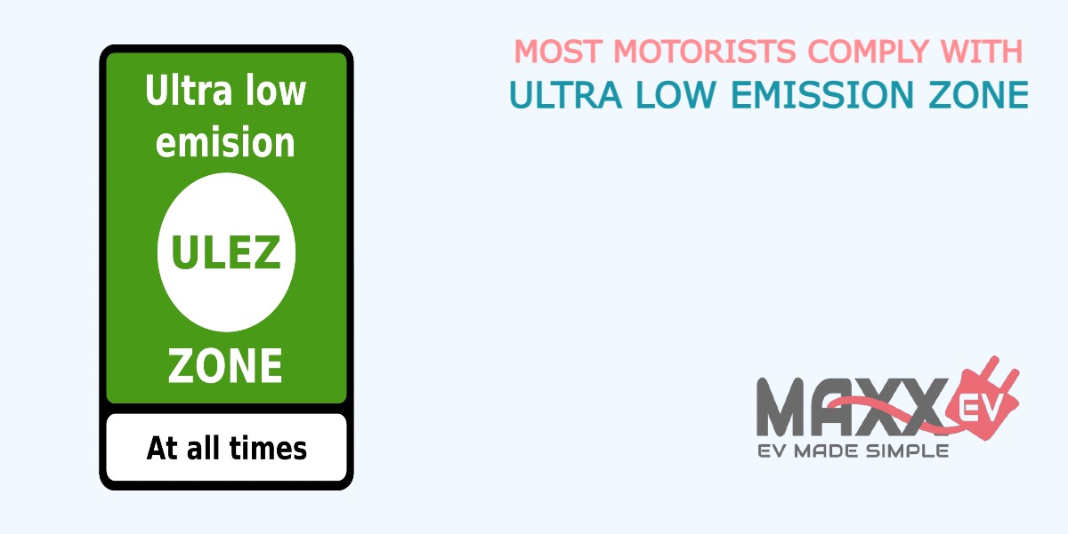MaxxEv Most motorists already comply with ULEZ ULTRA LOW EMISSIONS ZONE